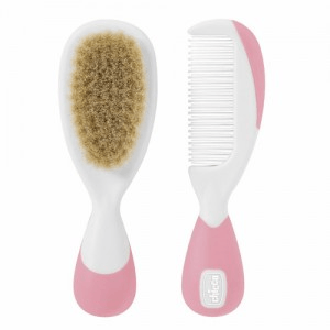Chicco Cabelo Conj Escova / Pente Cerda Rosa