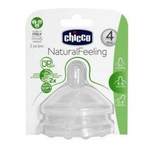 Chicco Tetina Naturalfeeling Tet Silic Step Up New 2 Fluxo Regulável 4m+ 2