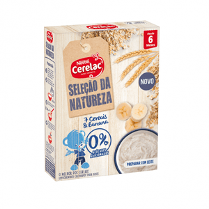 Cerelac Seleção Natureza Papa 7 Cereais/banana 6m+ 180g