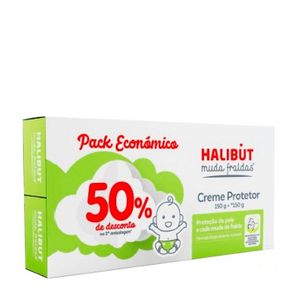 Halibut Muda Fraldas Promo Duo Creme Protect 2x150g + Desc 50% 2ª Embalagem