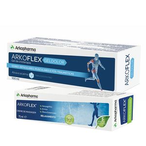 Arkoflex Geldolor Promo Gel Efeito Frio 100ml + Oferta Creme Massagem Efeito Frio 75ml