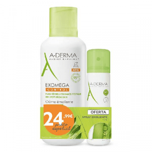 Exomega Control Promo Creme Emoliente 400ml C/ Preço Espec + Oferta Spray Emoliente 50ml