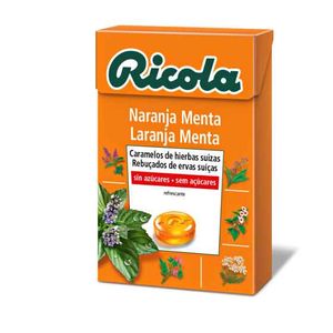 Ricola Rebuçados Laranja/menta S/ Açúcar 50g