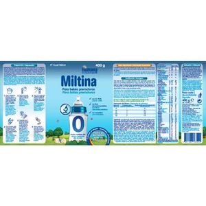 Miltina 0 Leite Pó Lactente Prematuro 400g