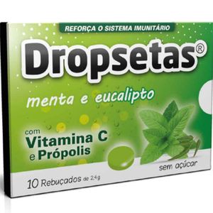 Dropsetas Rebuçado S/ Açucar Menta Eucalipto 10