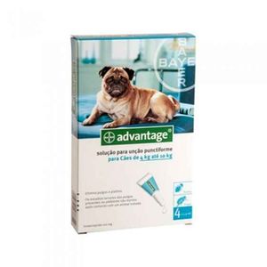 Advantage 100 Sol Unção Punctiforme Cão 100mg/ml 4x1ml