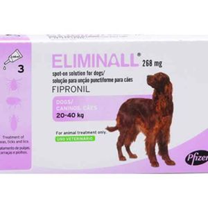 Eliminall Sol Unção Punctiforme Cão 20-40kg 268mg/2.68ml 3x2.68ml