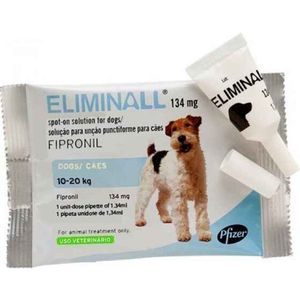 Eliminall Sol Unção Punctiforme Cão 10-20kg 134mg/1.34ml 30x1.34ml