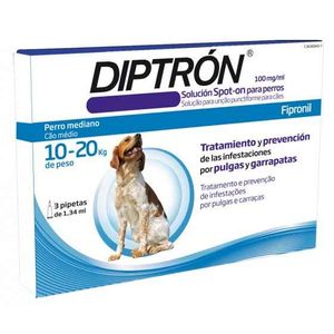 Diptrón Spot-on Sol Unção Punctiforme Cão 10-20kg 100mg 1.34ml