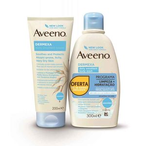 Aveeno Dermexa Promo Creme Emoliente 200ml + Oferta Gel Banho 300ml
