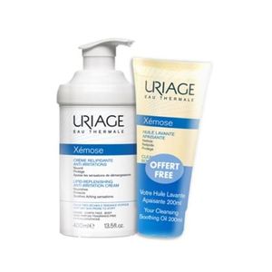 Uriage Xemose Promo Creme Emoliente 400ml + Oferta Óleo Limpeza 200ml