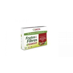 Frutos e Fibras Cubos Trânsito Intestinal Efeito Rápido 24