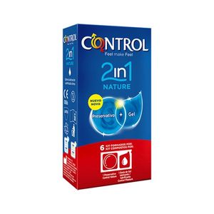 Control 2in1 Kit Preservativo Nature + Gel Lubrificante Pleasure 6