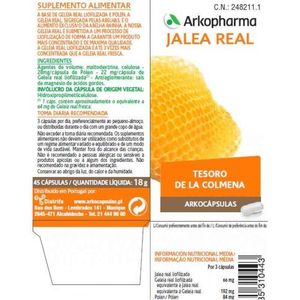 Arkocápsulas Cáps Geleia Real 45
