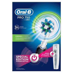 Oral B Pro 750/900 Promo Esc Dent Eléctrica Crossaction Preta 750 + Oferta Caixa Viagem