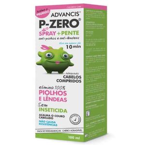 Advancis P-zero Loção Spray Anti Piolhos e Lêndeas S/ Insecticida 100ml C/ Pente