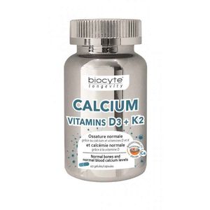 Calcium Vitamins D3 + K2 Cáps 60