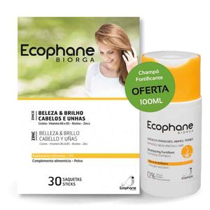 Ecophane Promo Pó Saq 30 + Oferta Champô Fortif 100ml