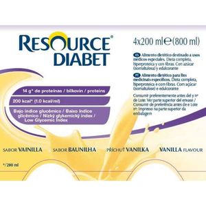 Resource Diabet Sol Oral Baunilha 4x200ml