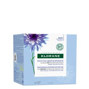 Klorane Flor de Ciano Patch Alisante Desfatigante Bio C/ Ácido Hialurónico 7x2
