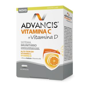 Advancis Vitamina C + Vitamina D Cáps 30