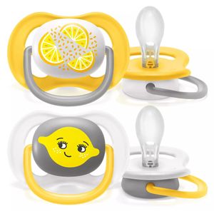 Avent Chupeta Ultra Air Chup Silic Neutra 6-18m 2 + Caixa Esterilizadora