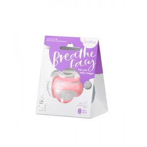 Curaprox Baby Breath Easy Chup Silic Rosa 7m-18m + Caixa Esterilizadora