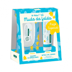 Klorane Bebé Promo Pda Muda Fralda 3/1 Eryteal 75g + Toalhete Limpeza Suave 25 C/ Preço Espec