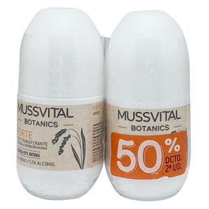 Mussvital Botanics Roll On Desodorizante Forte 48h 2x75ml