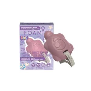 Foamie Kids Barra Limpeza 2/1 Corpo Cabelo Turtelly Cute 80g
