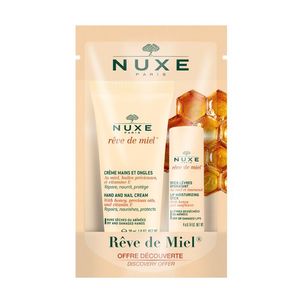 Nuxe Reve De Miel Coffret Oferta Descoberta Stick Labial 4g + Creme Mãos/Unhas 30ml
