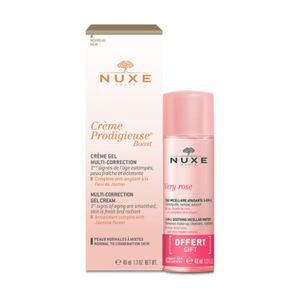 Nuxe Prodigieuse Boost Promo Creme Corrector Sedoso 40ml + Oferta Água Micelar Calm Very Rose 50ml