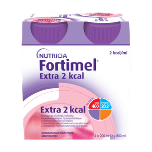 Fortimel Extra 2kcal Sol Oral Morango 4x200ml