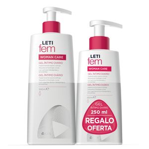 Letifem Woman Care Promo Gel Íntimo Diário 500ml + Oferta 250ml
