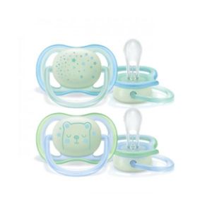 Avent Chupeta Ultra Air Chup Silic Noturna Verde 0-6m 2