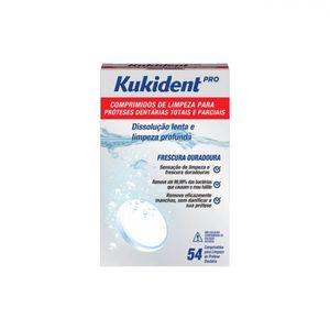 Kukident Pro Comp Eferv Limp Prótese Dent 54