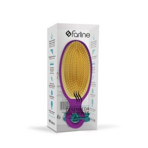 Farline Esc Cabelo Desembaraçadora Morado