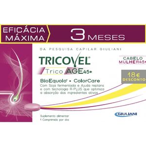 Tricovel Tricoage 45+ Promo Trio Comp Bioequolo 3x30 + Desc 18€