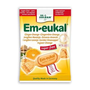 Em-eukal Rebuçado Gengibre/laranja S/ Açucar 50g
