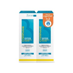 Cystiphane Biorga Promo Duo Champô Queda 2x200ml + Oferta 2ª Embalagem