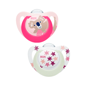 Nuk Chupeta Star Day & Night Chup Silic 6-18m 2