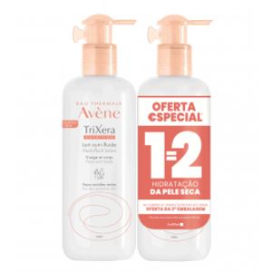 TriXéra Nutrition Promo Duo Leite Corpo Hidrat PS Sens 2x400ml + Oferta 2ª Embalagem