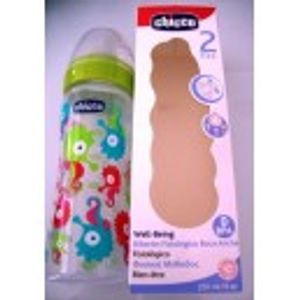 Chicco Biberão Well-being Bib Plást Ironic 330ml Tet Látex 4m+