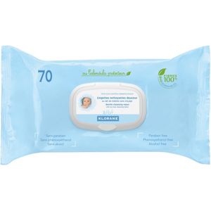 Klorane Bebé Toalhetes Limpeza Espessos 70