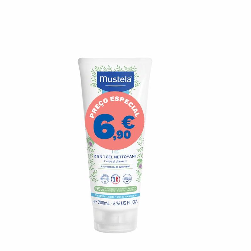 MUSTELA BEBE GEL LAVANTE SUAVE 200 ML