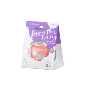 Curaprox Baby Breath Easy Chup Silic Coral 7m-18m + Caixa Esterilizadora