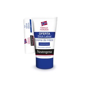 Neutrogena Concentrado C/ Perfume Promo Creme Mãos Conc 50ml + Stick Lab 3g 2013