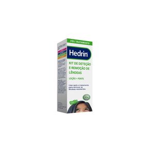 Hedrin Kit Detecção/remoção Lêndeas Loção 100ml + Pente