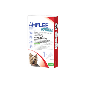 Amflee Combo Sol unção punctiforme Cão 2-10kg 67mg/0.67ml+60.3mg/0.67ml 0.67ml