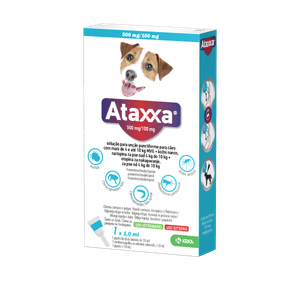 Ataxxa Sol unção punctiforme Cão 4kg-10kg 500mg+100mg 1ml